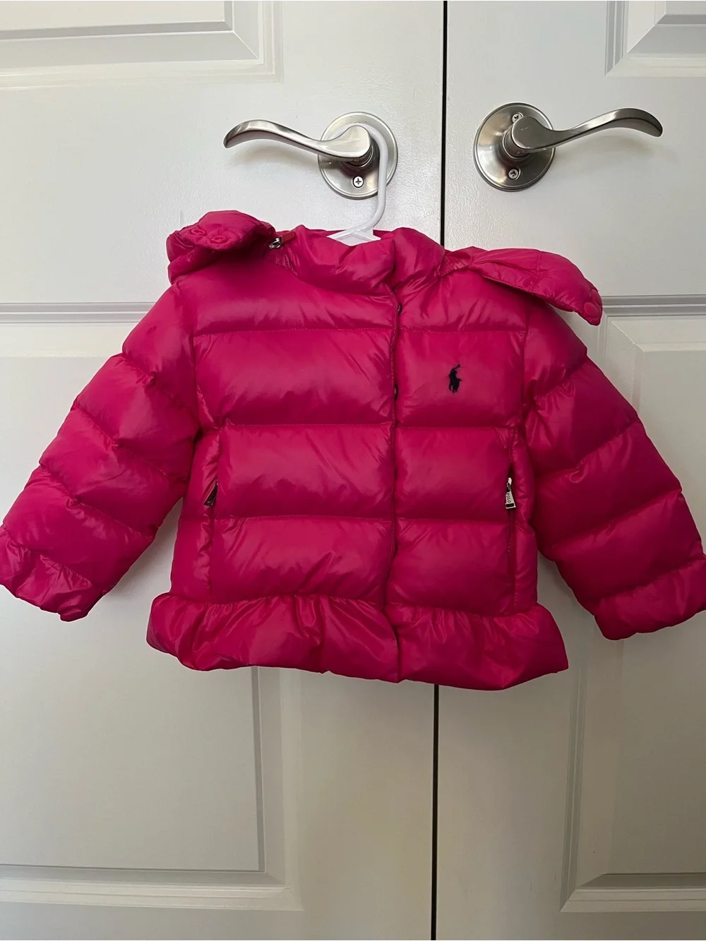 Baby Ralph Lauren Hot Pink Quilted Puffer Jacket - 18 Months - Like New 🩷